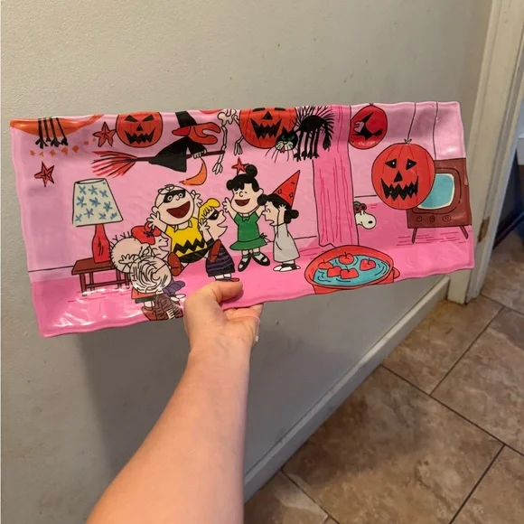 Peanuts Halloween Themed Ceramic Tray platter - Picture 1 of 2
